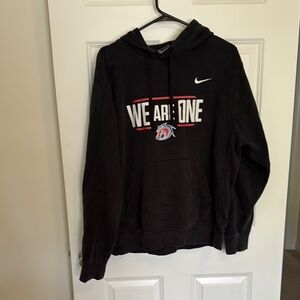 Nike Black and White Sweatshirt with Bold Graphic